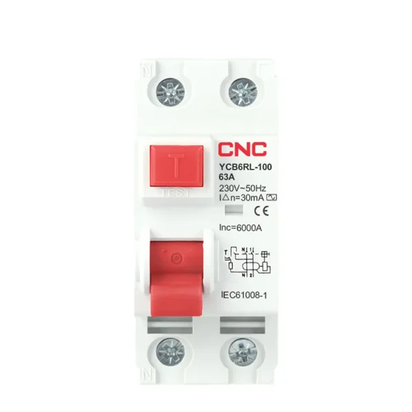 YCB6RL-100 RCCB Electromagnetic - Görsel 2